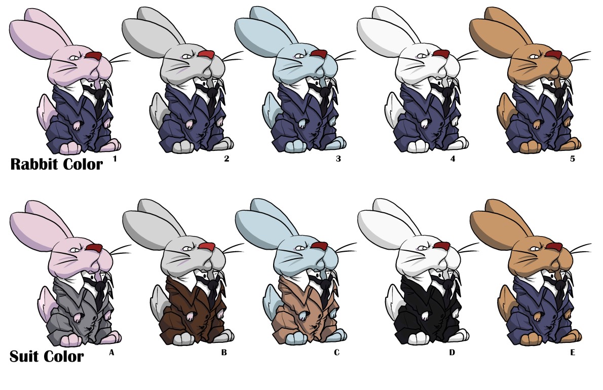 Rabbit Color Sketches