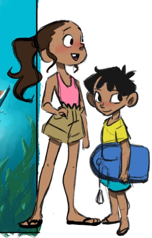 Beach Days Character Sketches